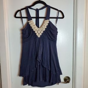 Navy Blue Halter top